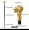 Golden Lion Head Durable Alloy Dazzling Walking Stick, Cool to Walk